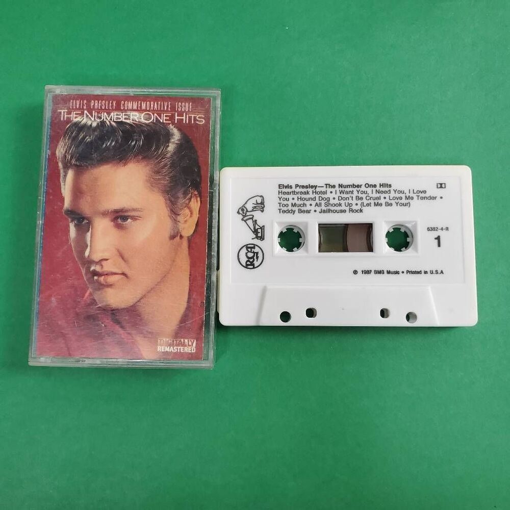 Elvis Presley – The Number One Hits Cassette Album 1987 BMG Commemorative